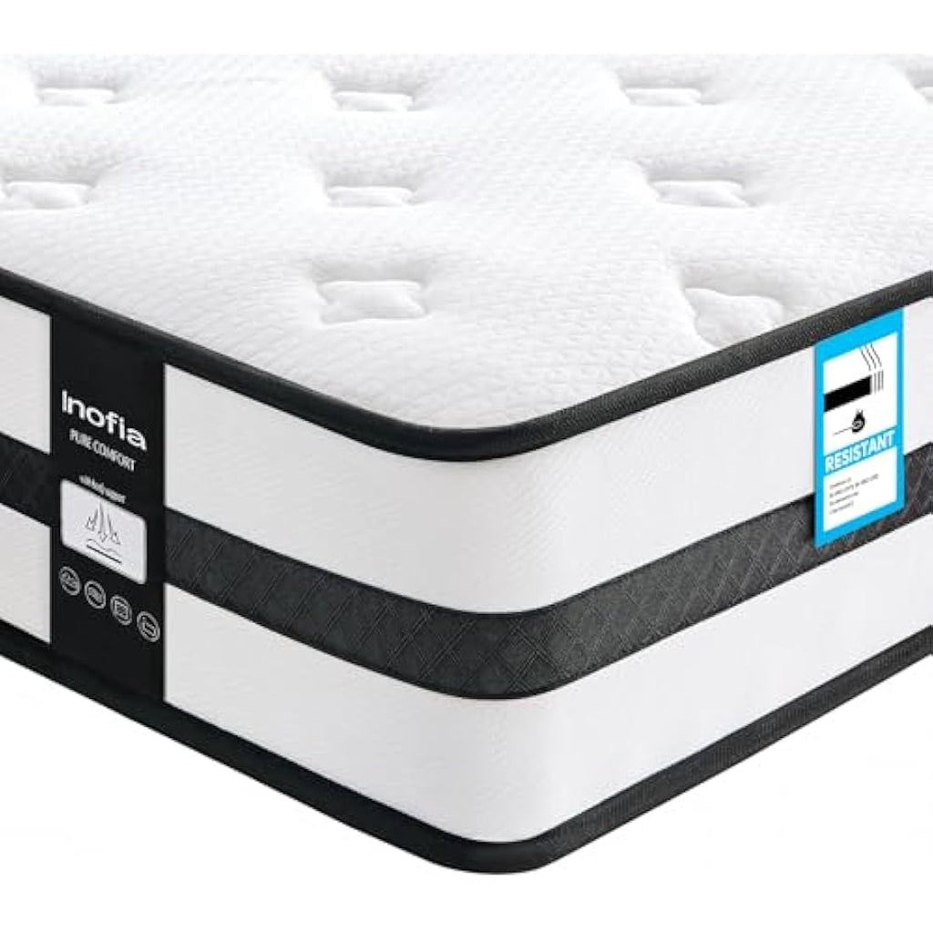 Inofia Single Hybrid Mattress | 10.3 Inch Memory Foam & Pocket Springs