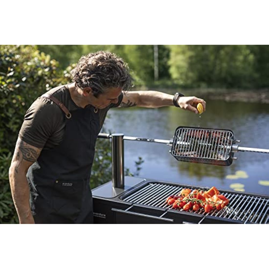 Everdure Rotisserie Basket for Hub and Fusion Grills | Non-Stick Steel