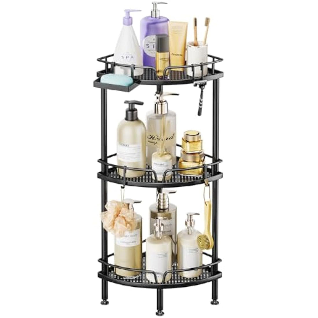 SWTYMIKI 3-Tier Corner Shower Caddy – Rustproof Stainless Steel Organizer