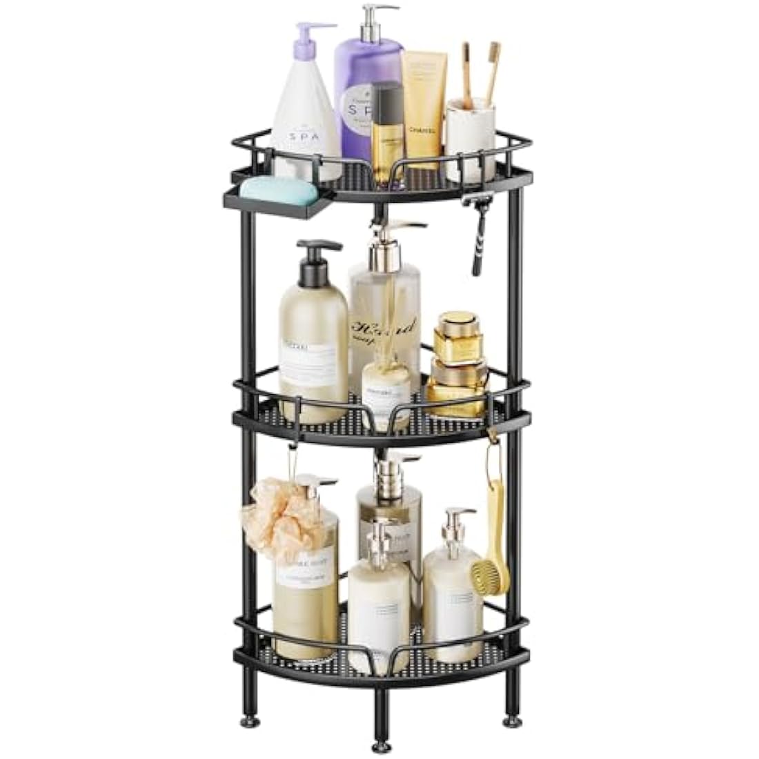 SWTYMIKI 3-Tier Corner Shower Caddy – Rustproof Stainless Steel Organizer