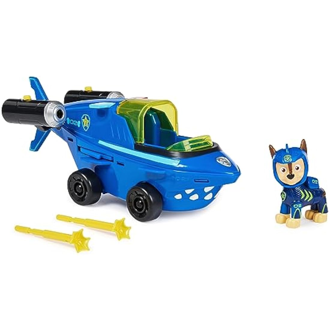 PAW Patrol Aqua Pups Chase Transforming Shark Vehicle Action Figure