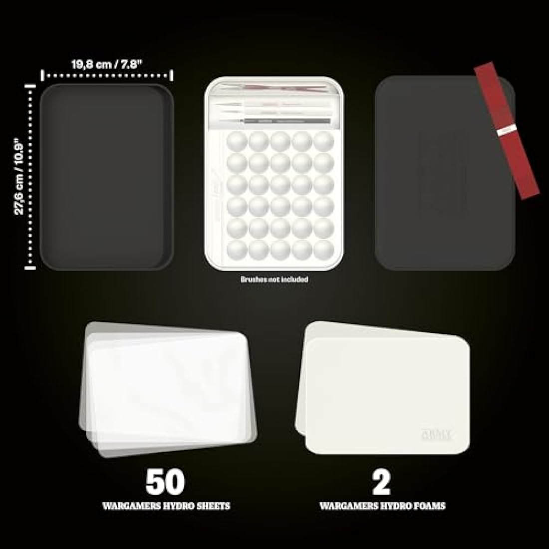 The Army Painter Wet Palette XL – Wargamers Edition for Miniatures