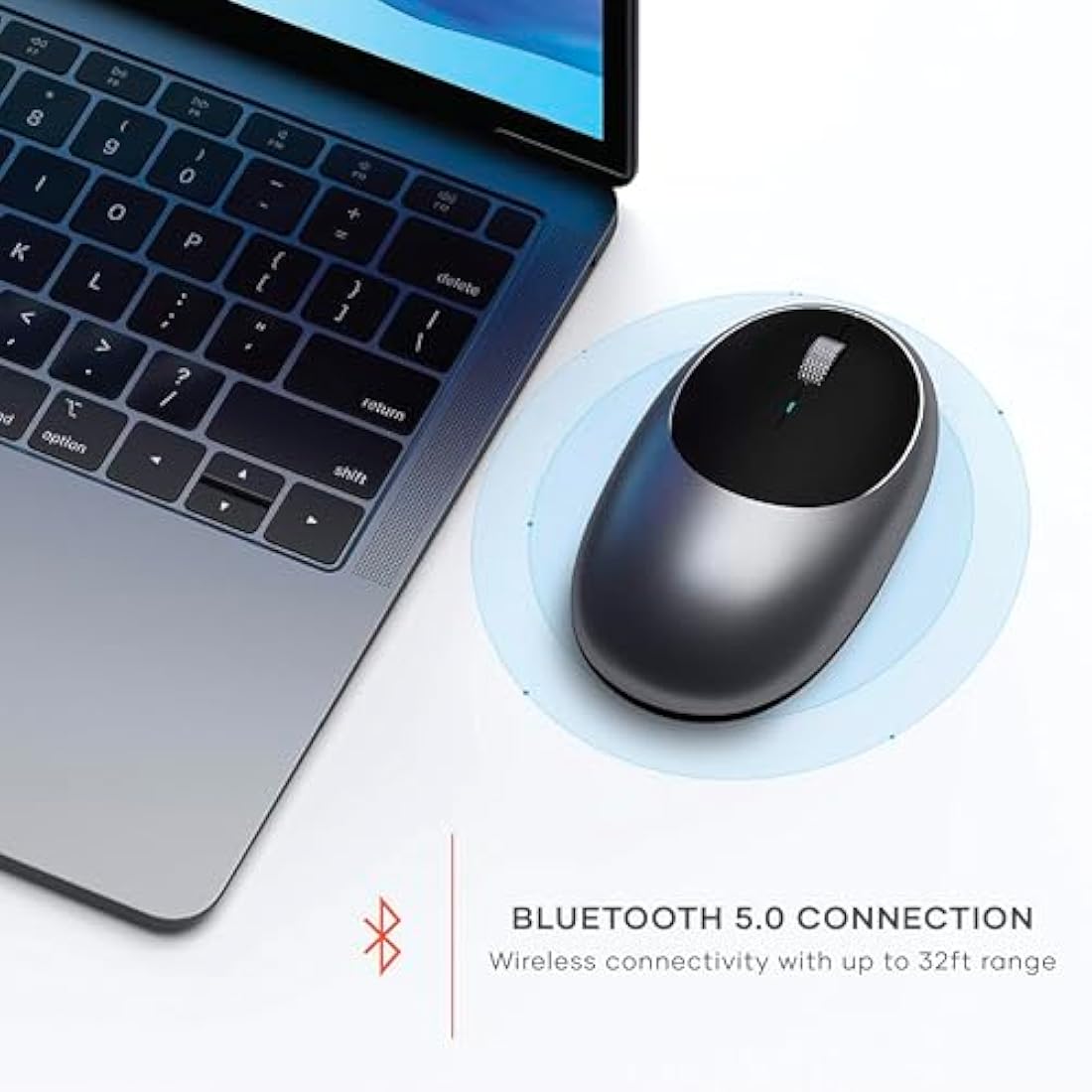 Satechi M1 Wireless Bluetooth Mouse – USB-C Rechargeable, Space Grey