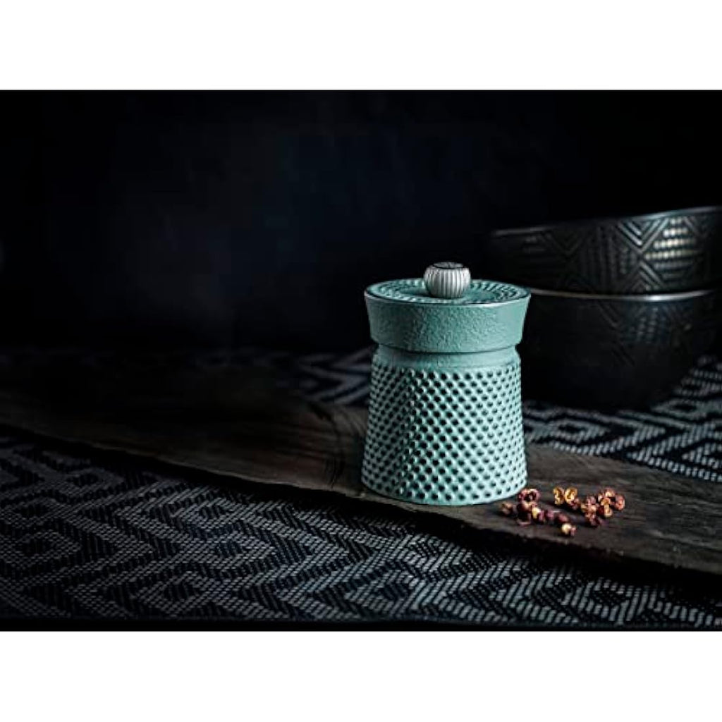 Peugeot Bali Cast Iron Pepper Mill – Celadon Green – 8cm Grinder