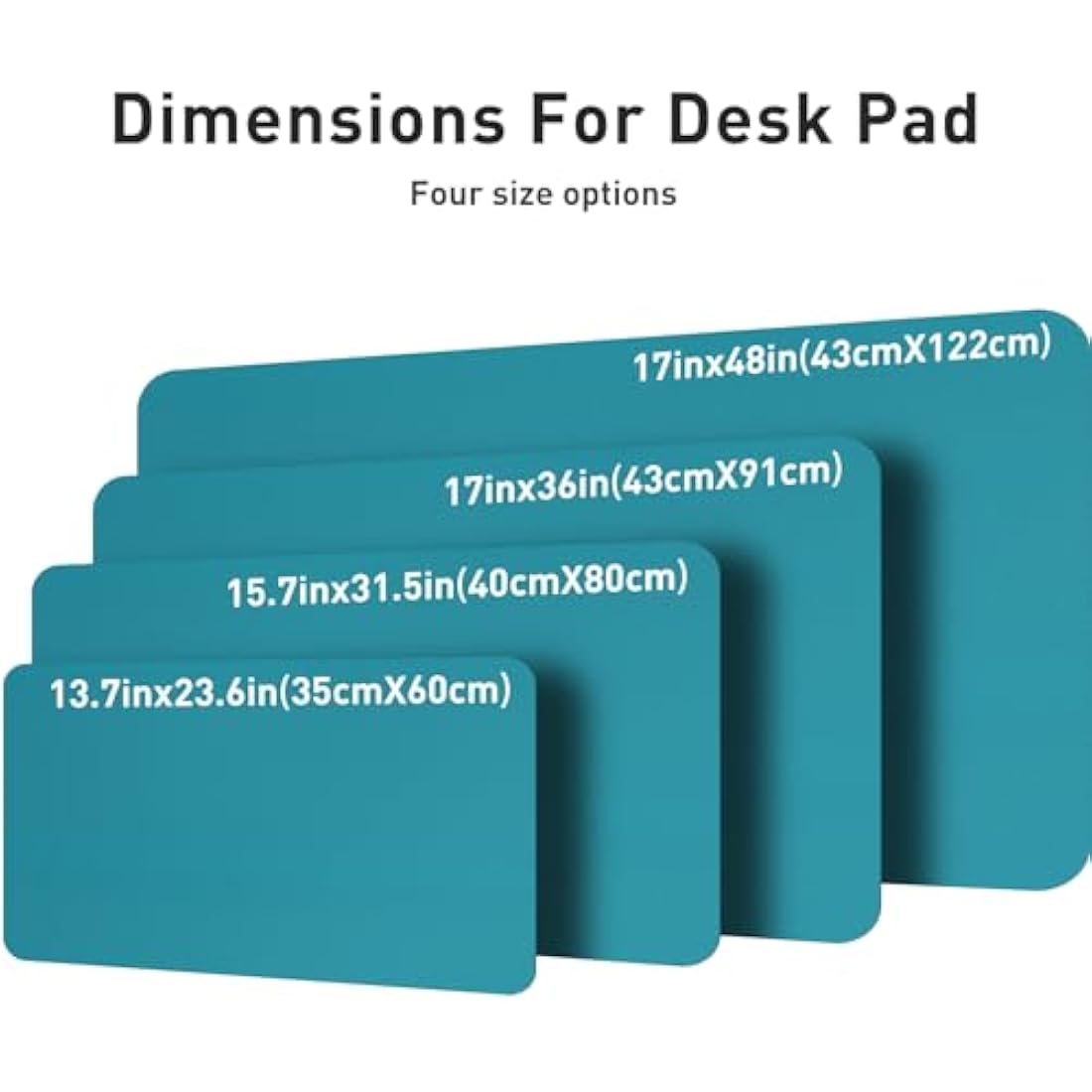 Aothia Leather Desk Mat – Large Waterproof Non-Slip Mouse Pad, Turquoise