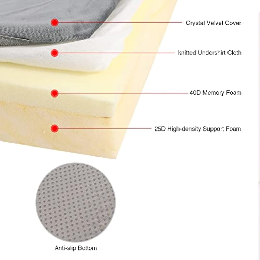 REDCAMP Memory Foam Camping Mattress | Foldable Roll Up Sleeping Pad