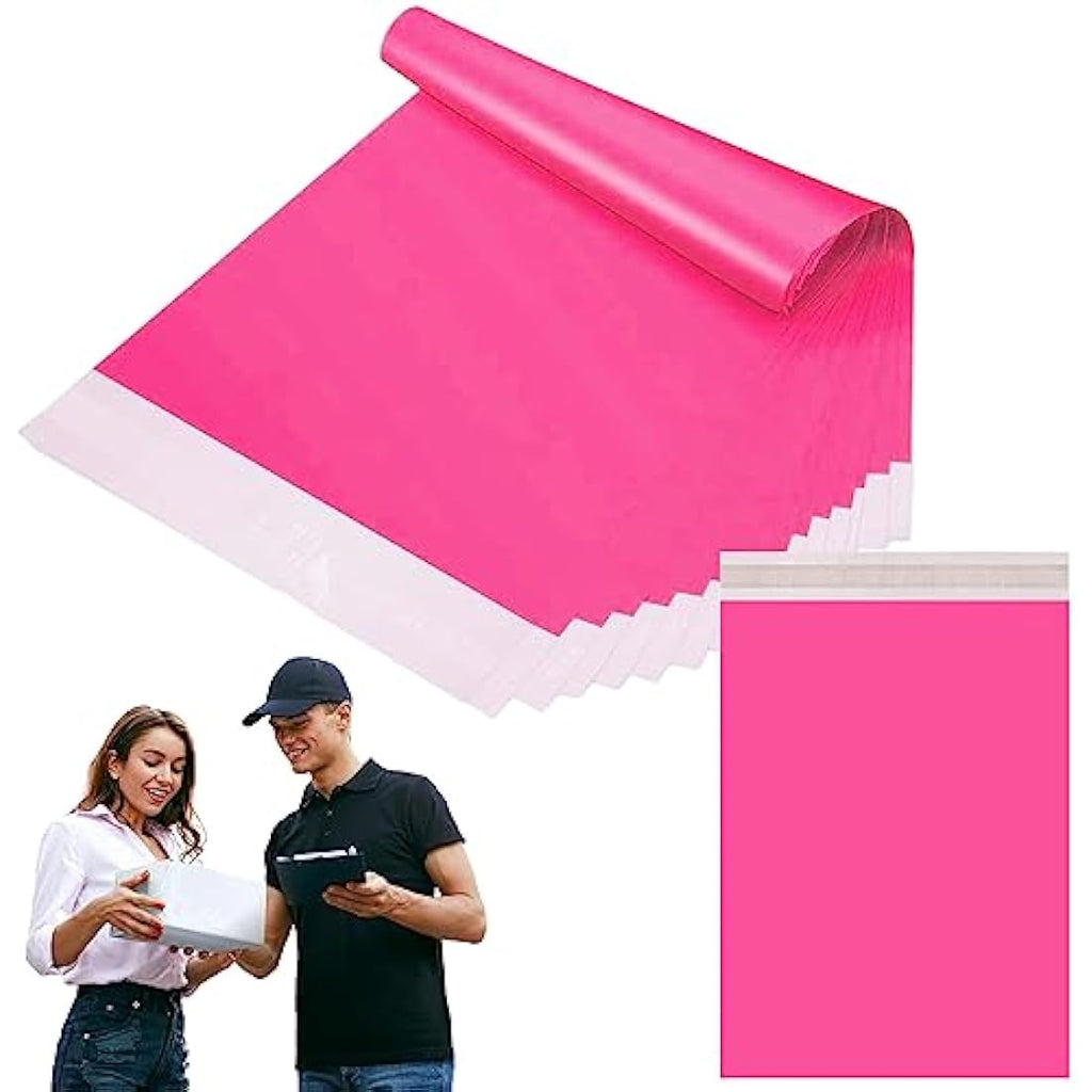 Hot Pink Poly Mailers | 60x70cm Large Shipping Bags | 10pk