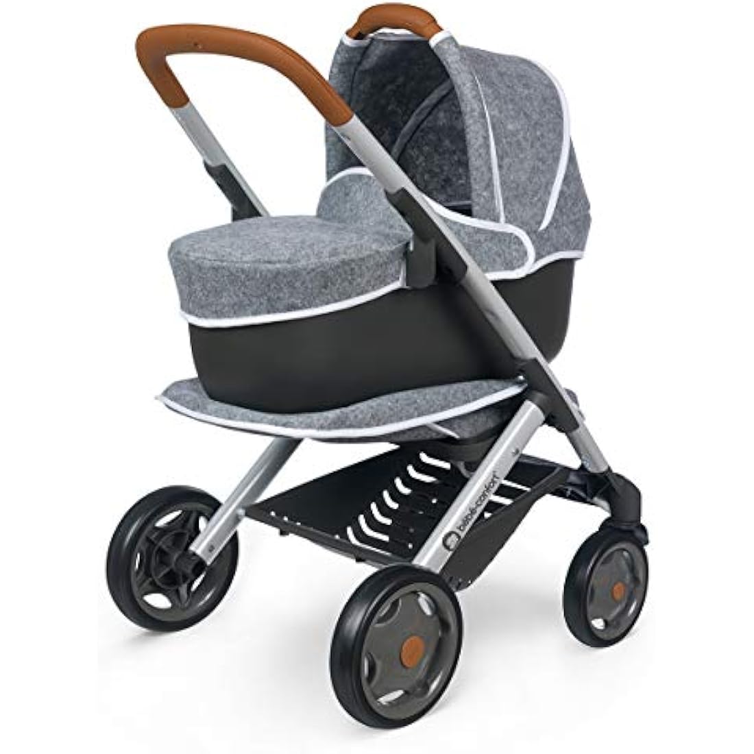 Smoby Bébé Confort 3-in-1 Doll Pushchair and Pram – Grey Toy Stroller