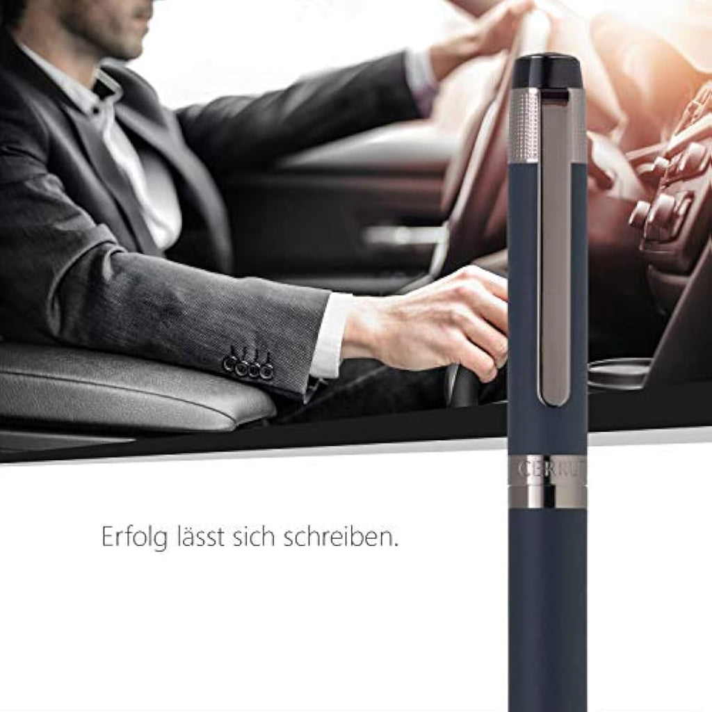 Cerruti 1881 Thames Rollerball Pen – Blue Lacquer & Stainless Steel