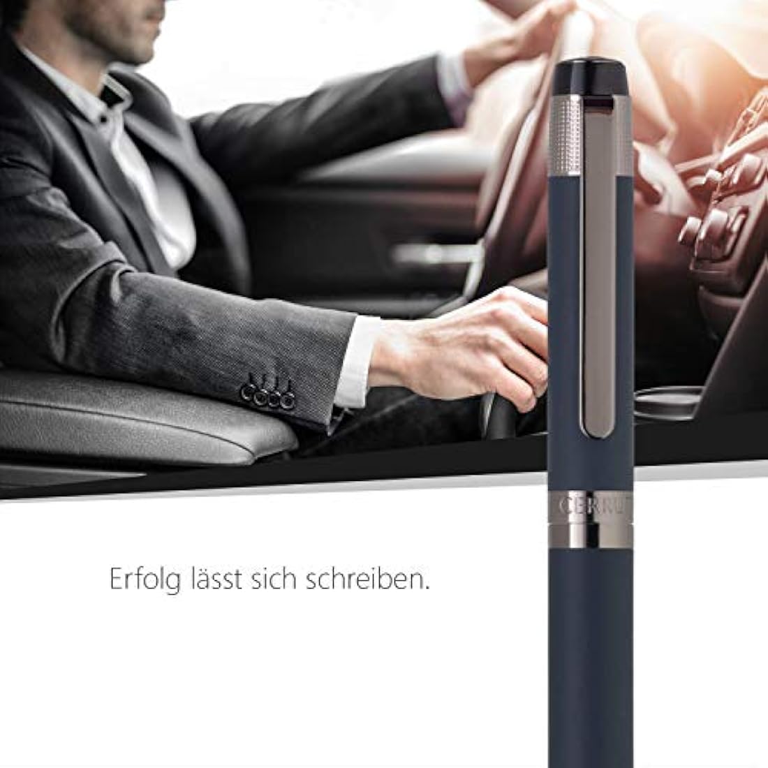 Cerruti 1881 Thames Rollerball Pen – Blue Lacquer & Stainless Steel