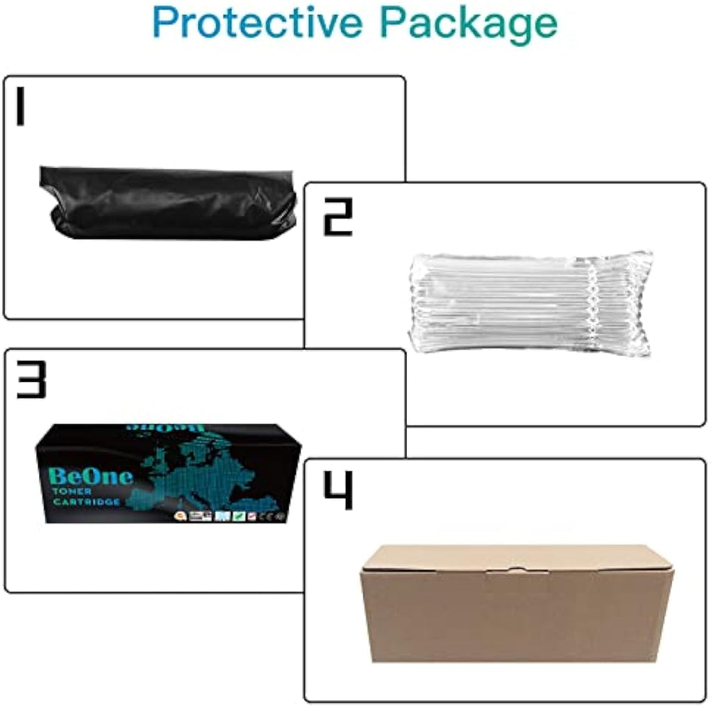 BeOne TN1050 Black Toner Cartridges for Brother HL-1110 MFC-1910W | 4-Pack
