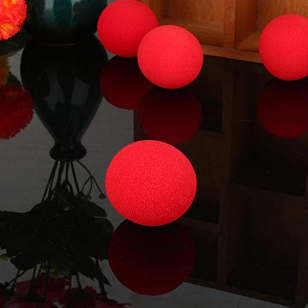 Magic Sponge Balls – 10Pcs Soft Red Finger Trick Props