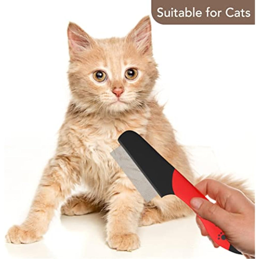 Flea Comb – Ergonomic Pet Grooming Tool for Cats & Dogs