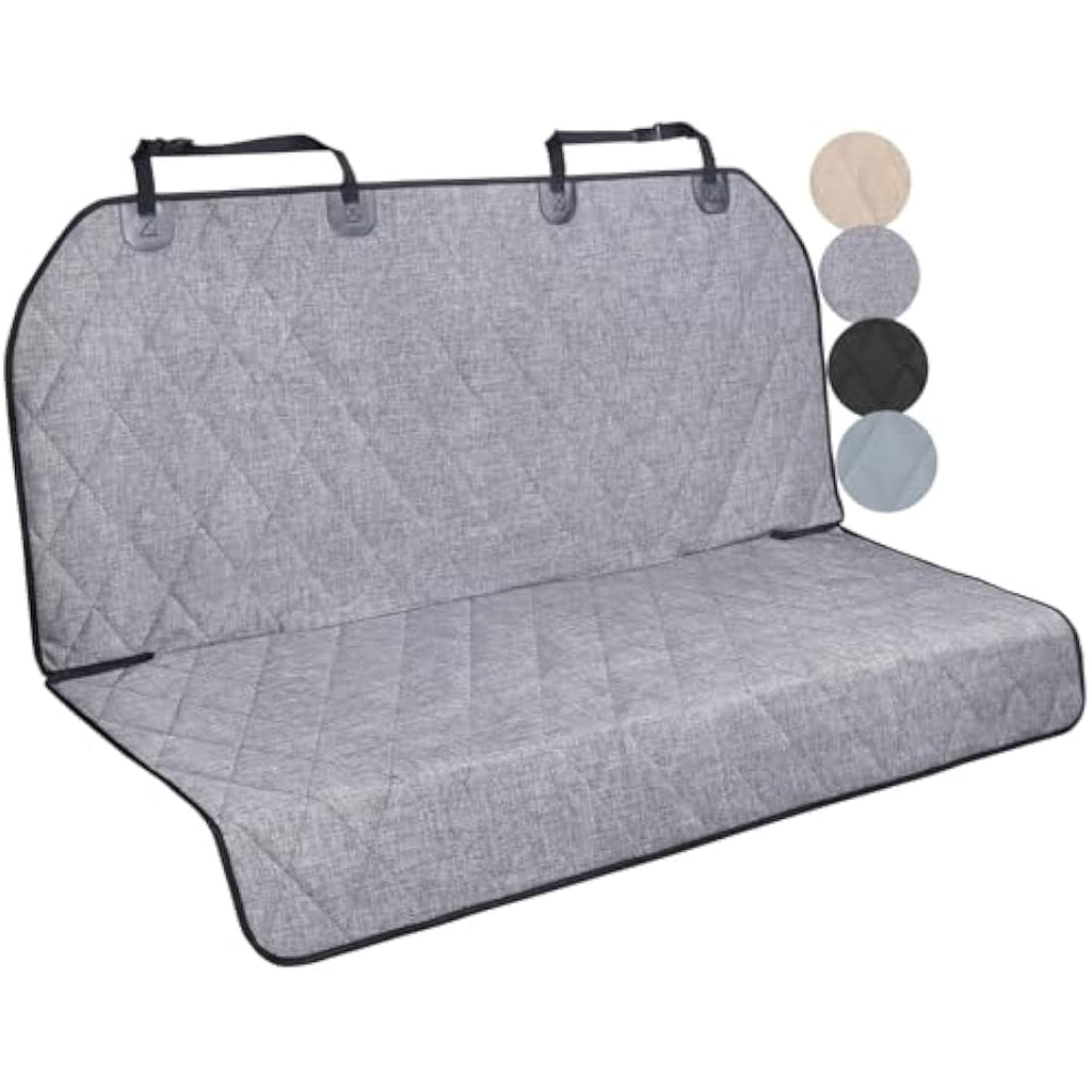 Vivaglory Dog Backseat Cover | Waterproof Anti-Slip Bench Protector, Black