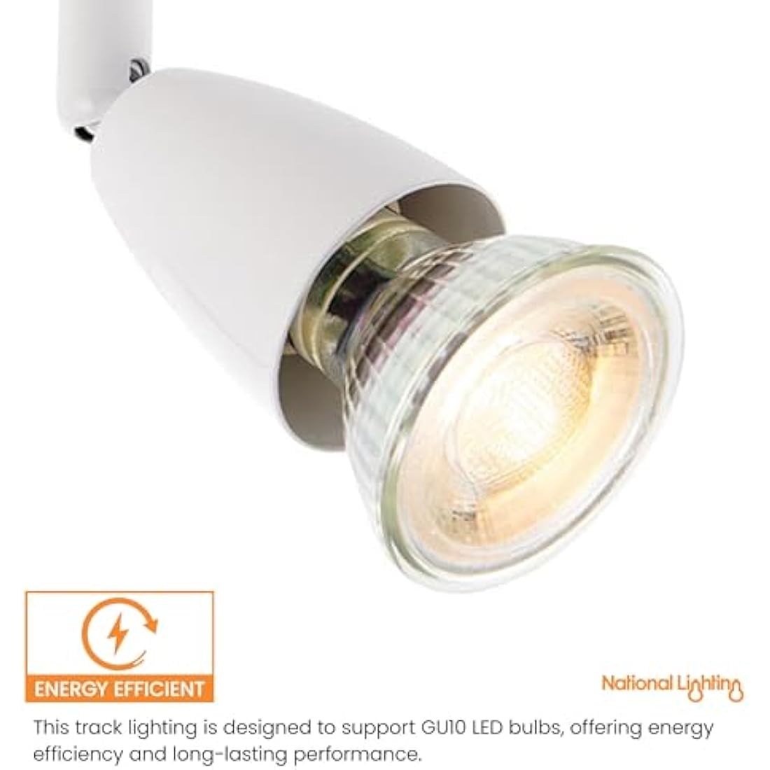 Saxby Amalfi 6-Way Adjustable Ceiling Spotlight Bar | Gloss White