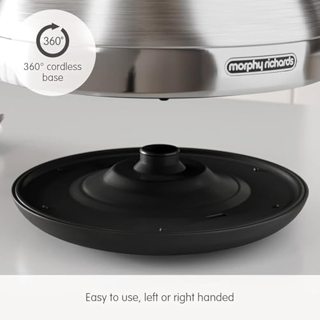 Morphy Richards Venture Pyramid Kettle | 1.5L Rapid Boil Stainless Steel