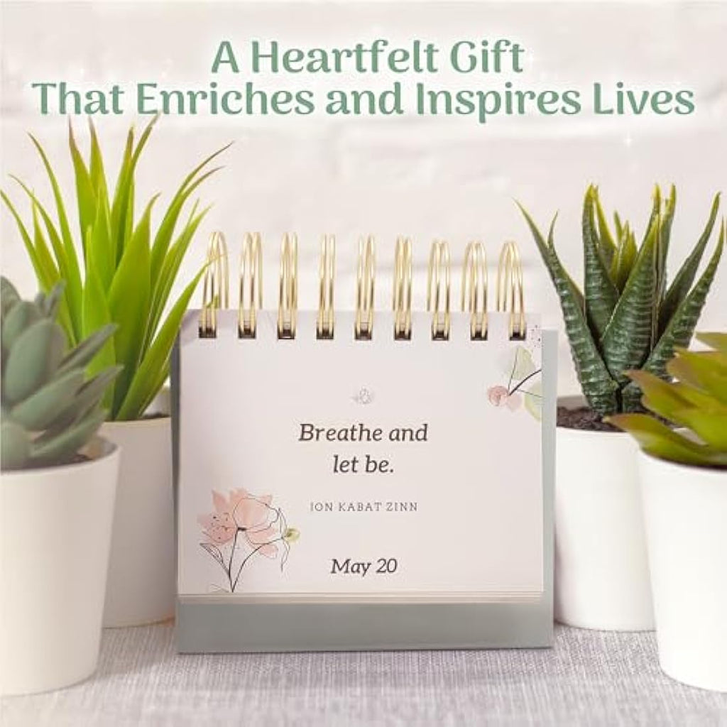MESMOS 366 Daily Self Care Quotes Mindfulness Perpetual Desk Calendar