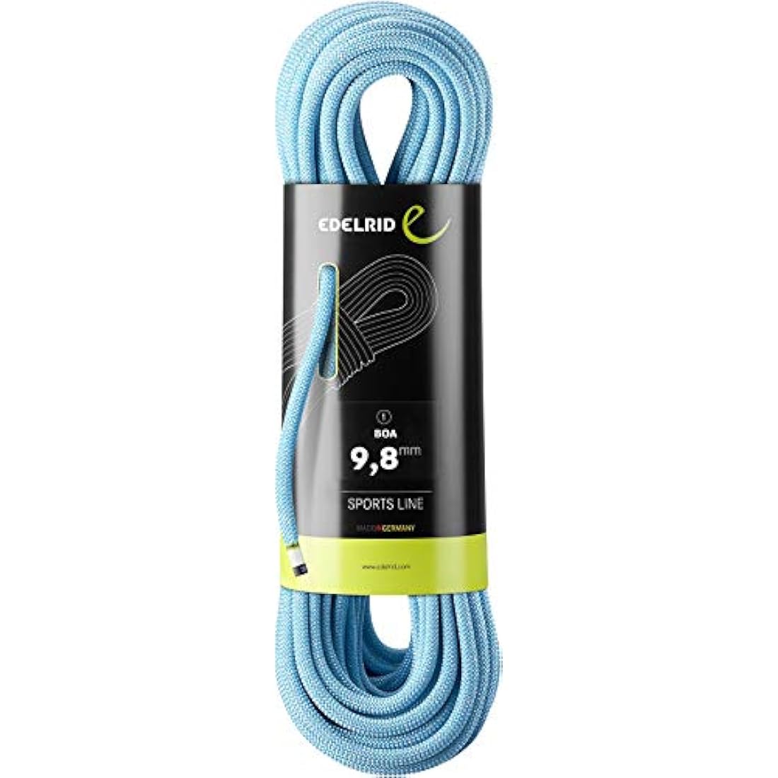 Edelrid Boa 9.8mm Sport Climbing Rope – Blue, 40m with Thermo Shield
