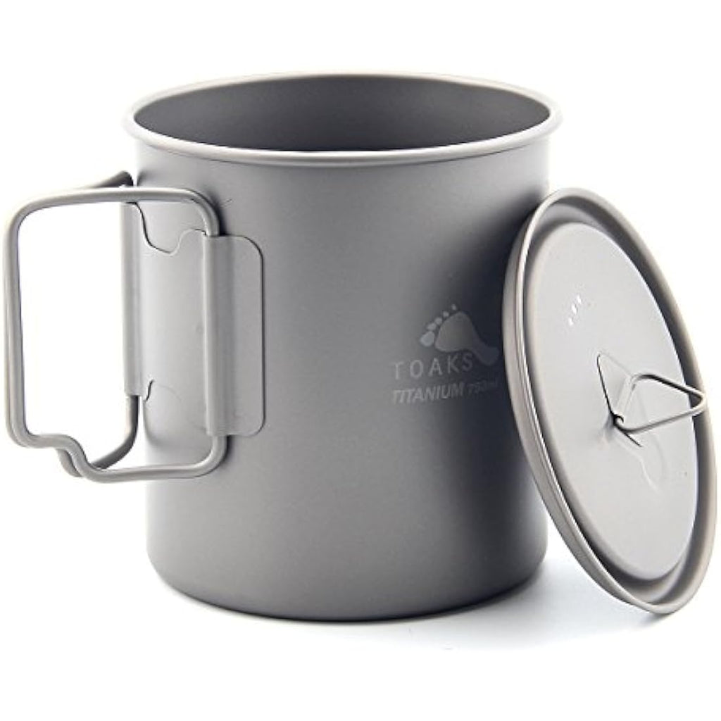 TOAKS Ultralight Titanium Cup – Portable Camping Mug with Mesh Bag