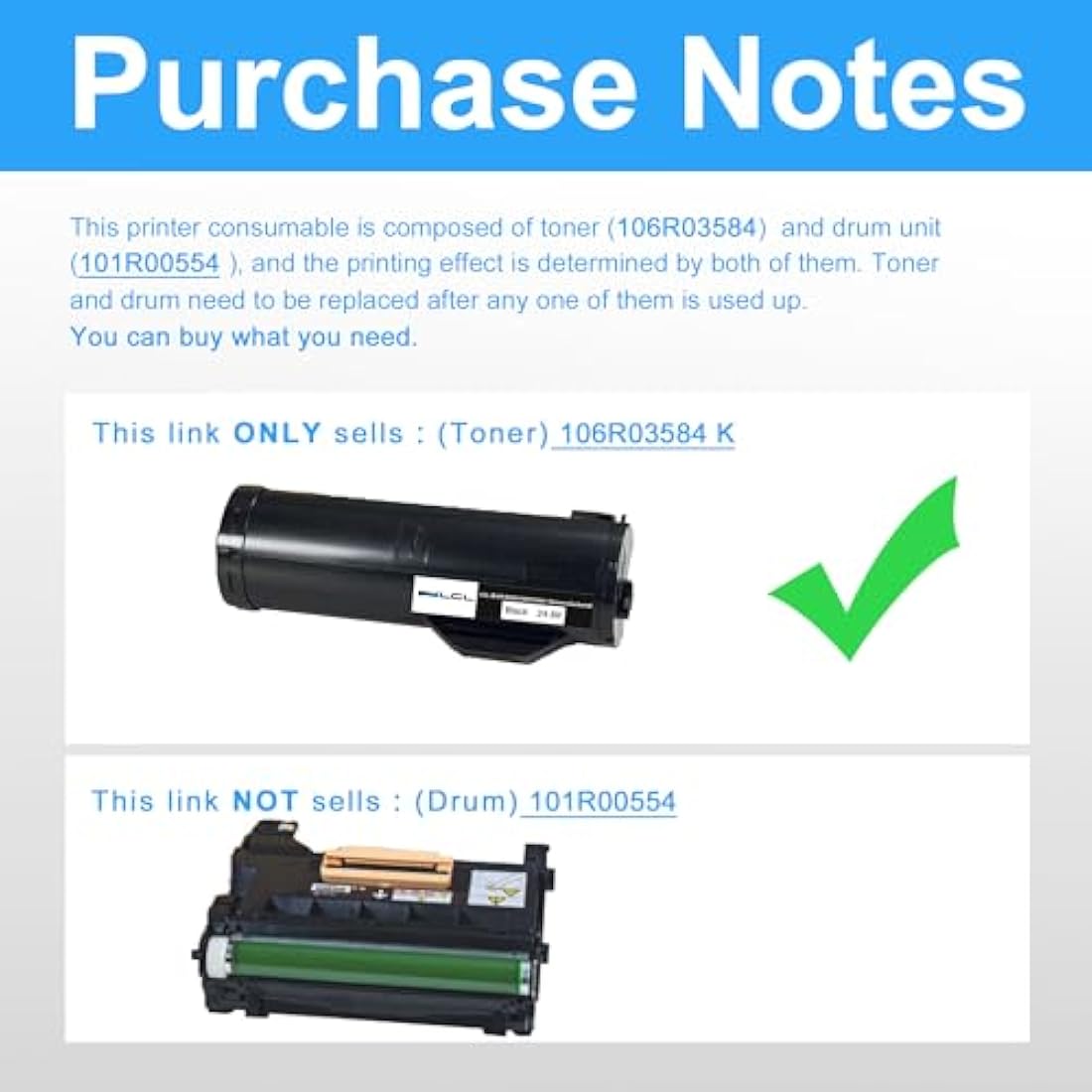 LCL Compatible Black Toner for Xerox VersaLink B400 B405 | 24,600 Pages