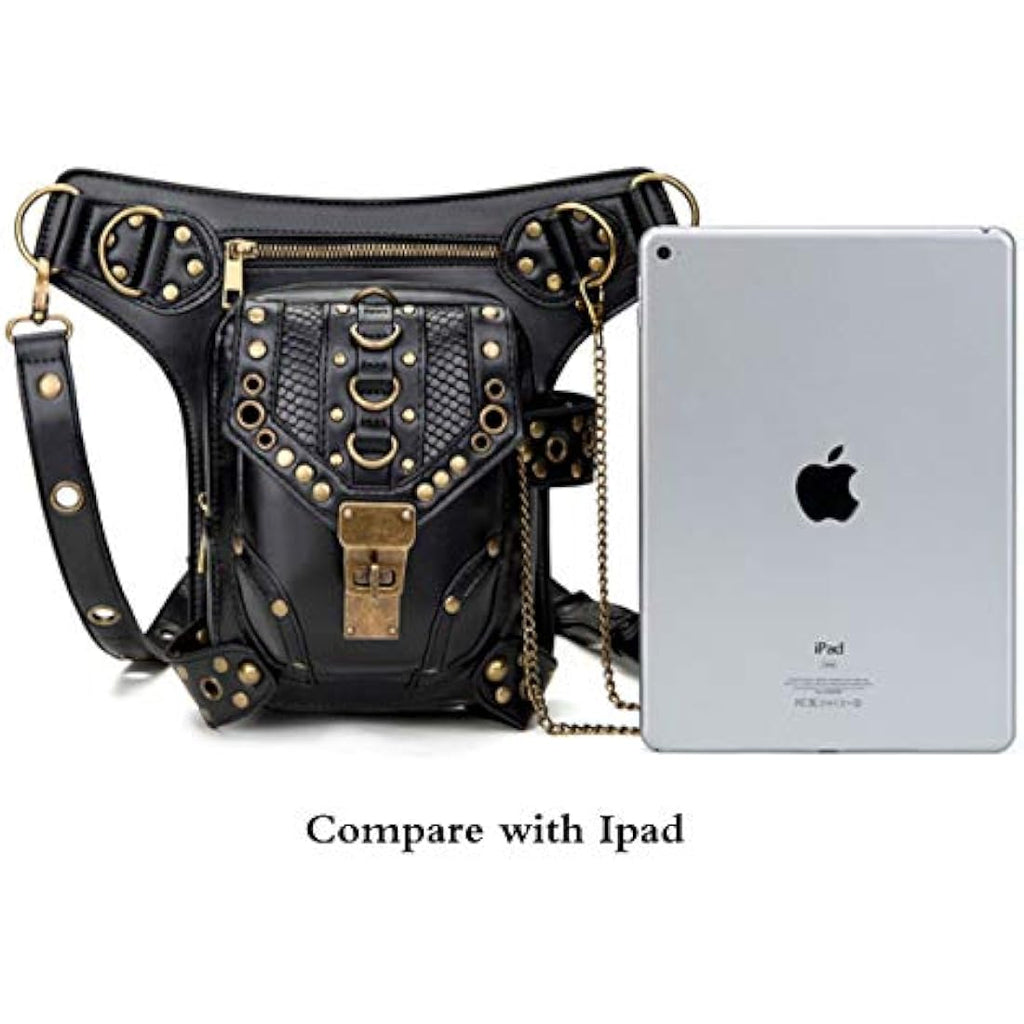 FiveloveTwo Tactical Drop Leg Bag | Steampunk Waist Pack & Messenger