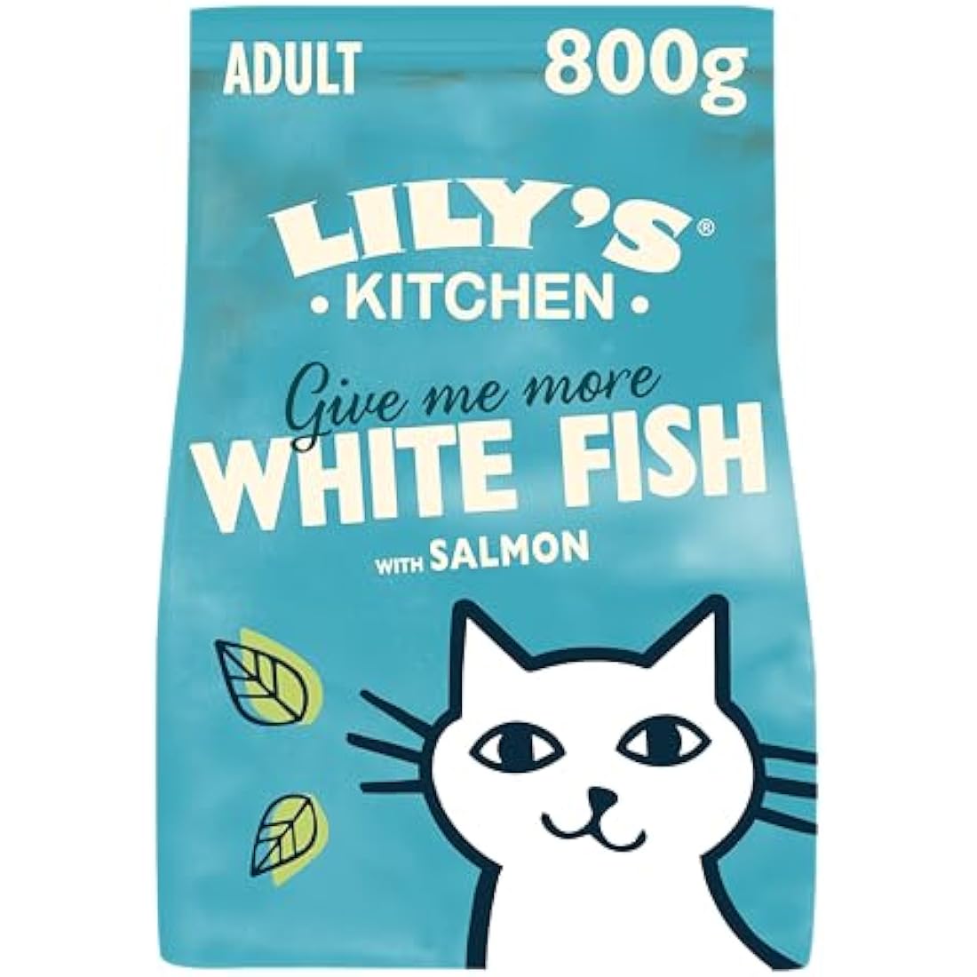 Lily's Kitchen Grain-Free White Fish & Salmon Dry Cat Food - 4 x 800g