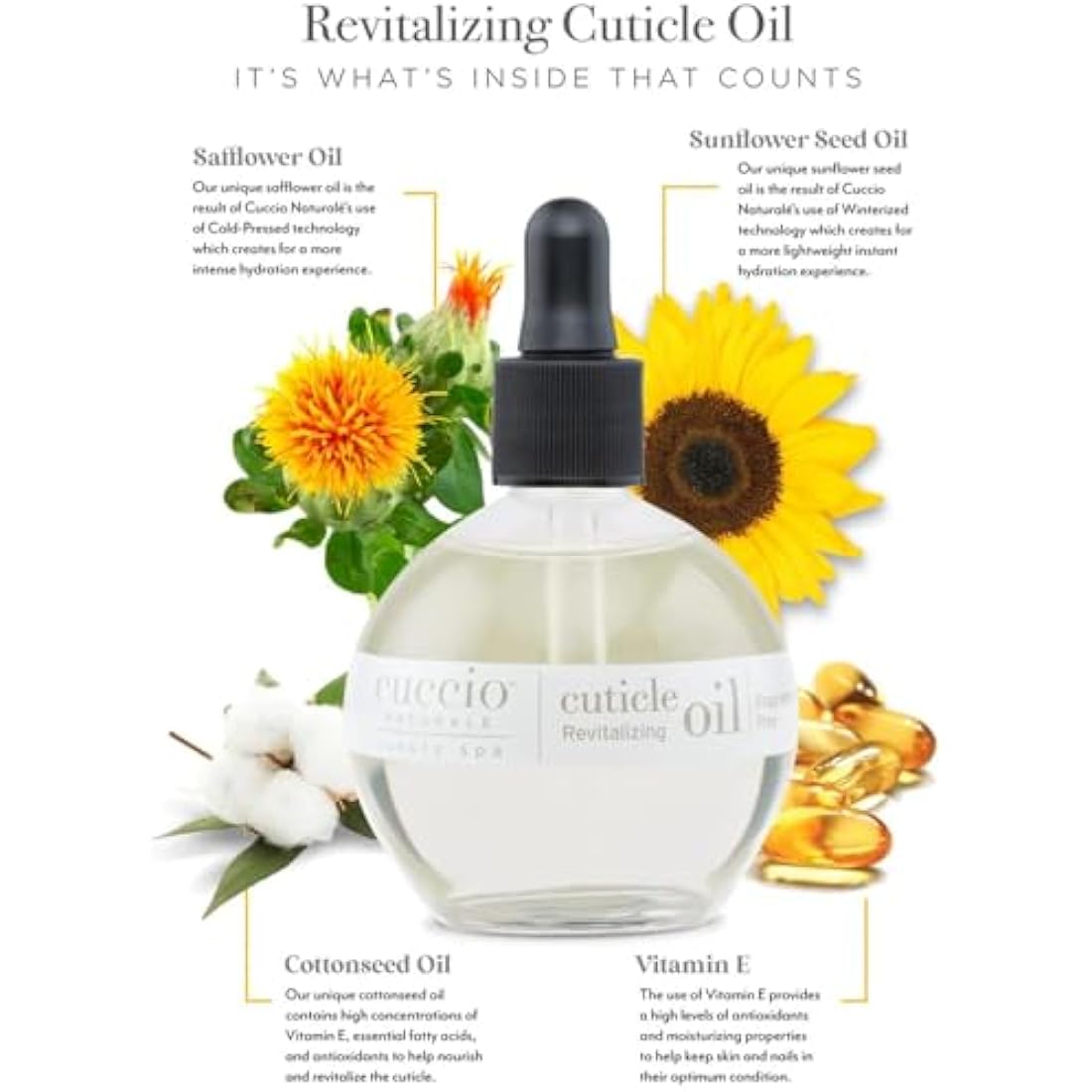Cuccio Naturale Fragrance-Free Cuticle Oil – Moisturizing Nail Treatment 73ml