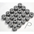 19mm Grey Wheel Nut Bolt Covers for VW Transporter T5 – 20pc
