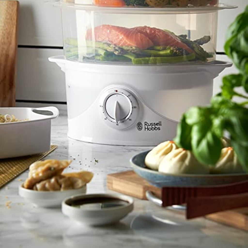 Russell Hobbs 3-Tier Electric Food Steamer | 9L BPA-Free 800W