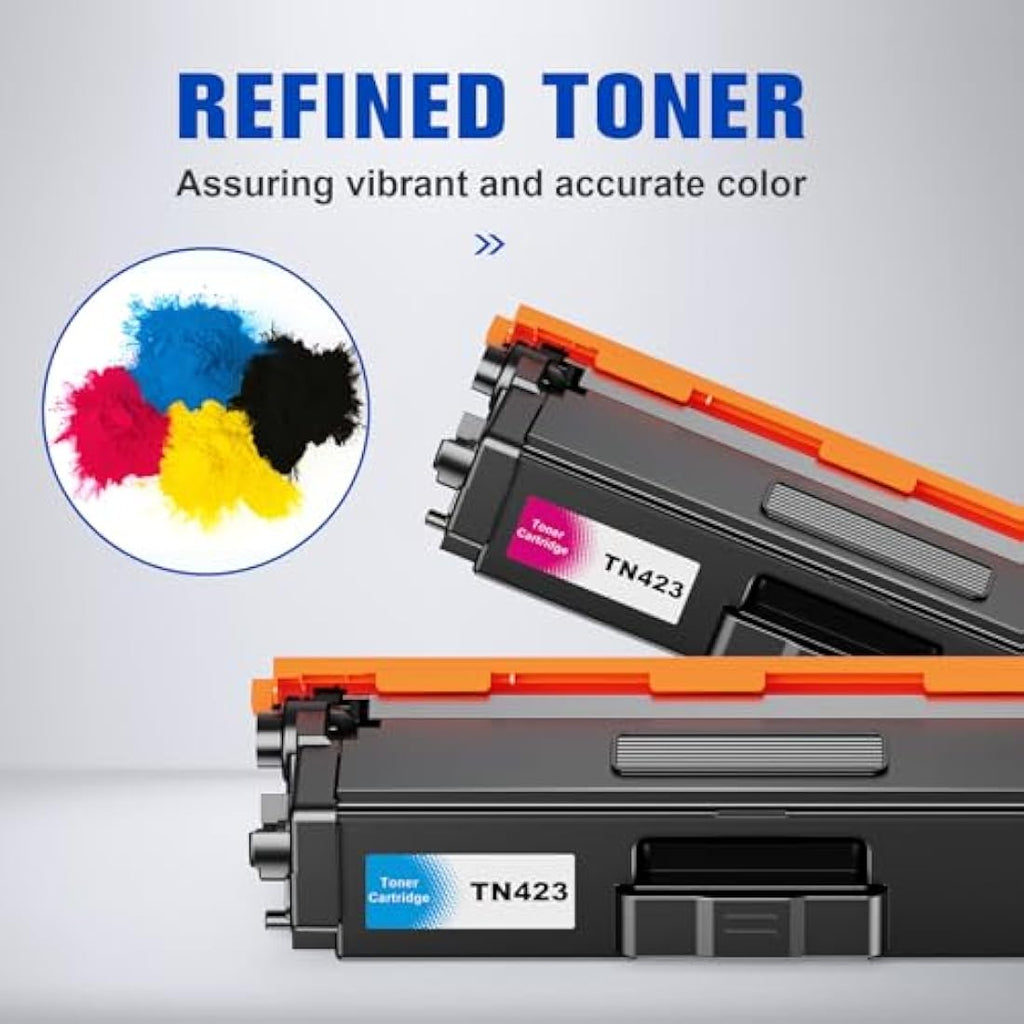 Q-image TN423 Compatible Toner Cartridges for Brother HL-L8360CDW | 4 Pack