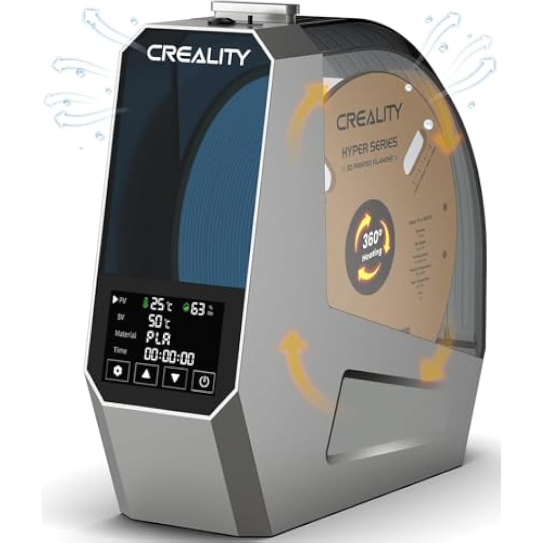Creality Space PI Filament Dryer Box – 360° Heating Dehydrator for 3D Printing