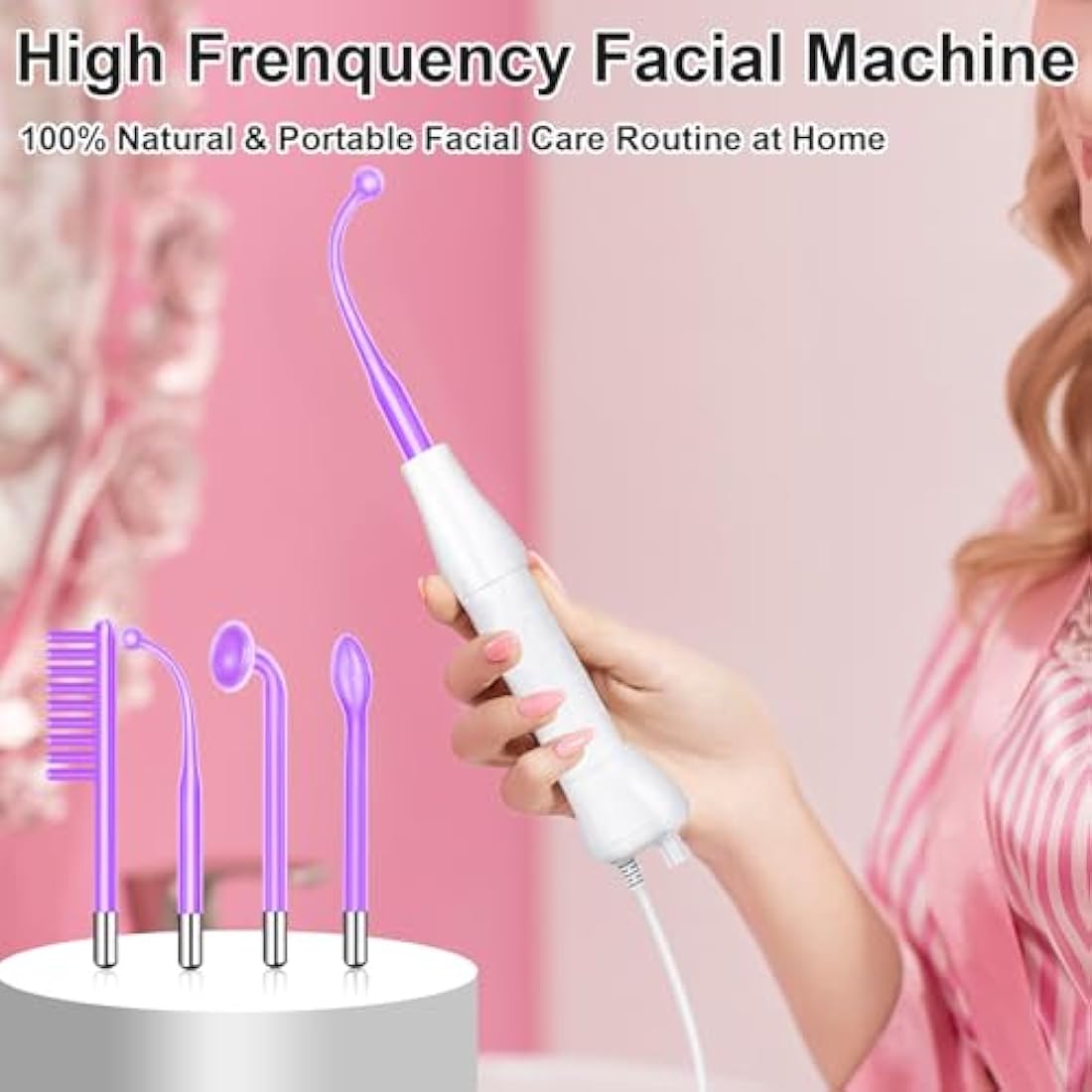 High Frequency Facial Wand – Portable Skin Tightening Machine