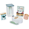 Tender Leaf Toys Wooden Dollhouse Bathroom Furniture Set - 4 Pieces