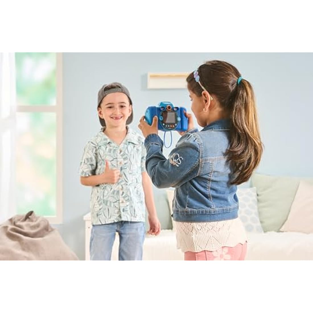 VTech KidiZoom Duo FX Kids Camera - 8MP Digital Video with AR Filters, Blue