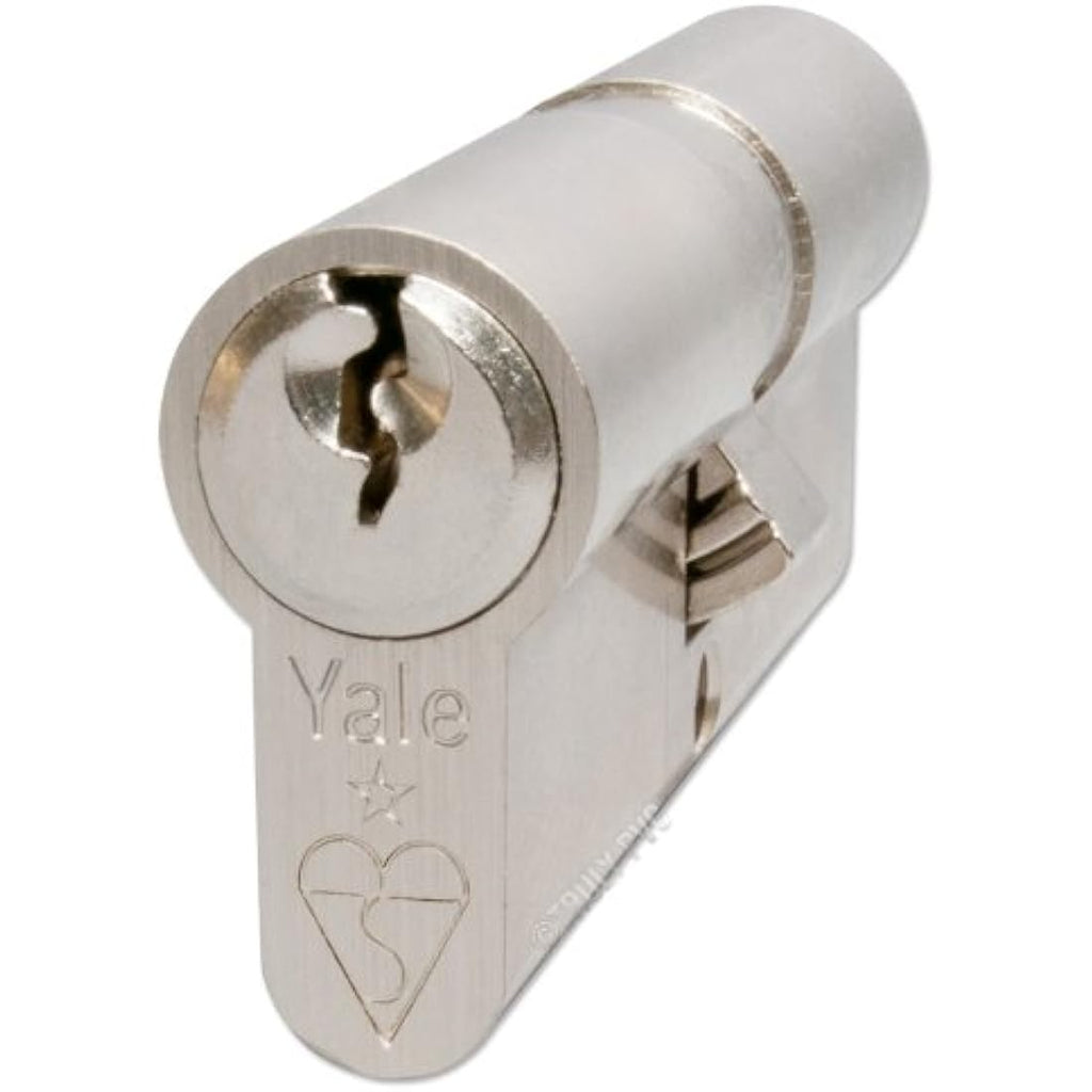 Yale KM Superior 1 Star Euro Cylinder Lock - 30/30 Nickel Finish