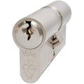 Yale KM Superior 1 Star Euro Cylinder Lock - 30/30 Nickel Finish