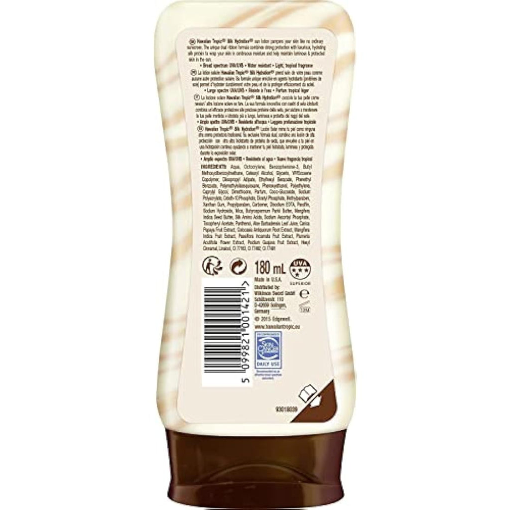 Hawaiian Tropic Silk Hydration SPF 50 Sunscreen Lotion - 3 x 180ml