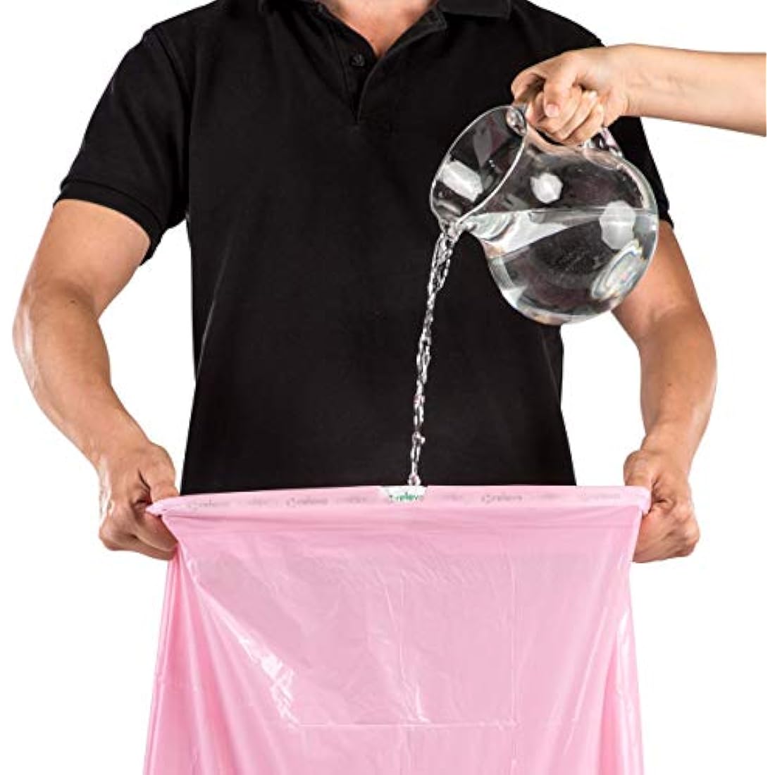 Relevo 30L Scented Bin Liners – 100% Recycled Pink Bin Bags (45 Units)