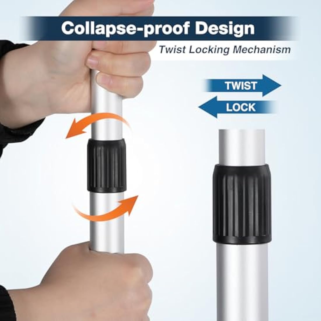 REDCAMP Adjustable Aluminum Tarp Poles – Telescopic Camping Tent Poles