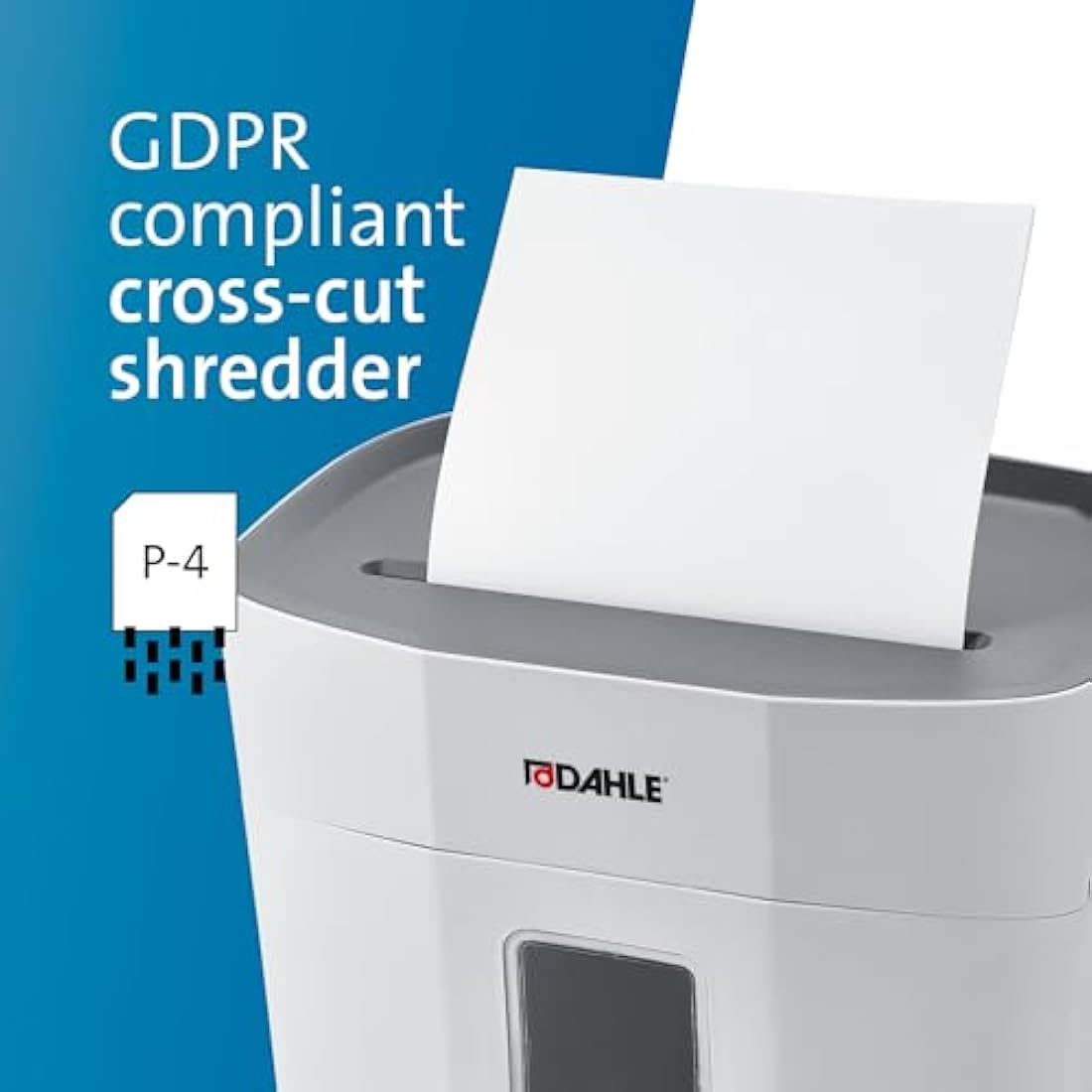 Dahle PaperSAFE 100 Cross-Cut Paper Shredder | Oil-Free, 5 Sheet