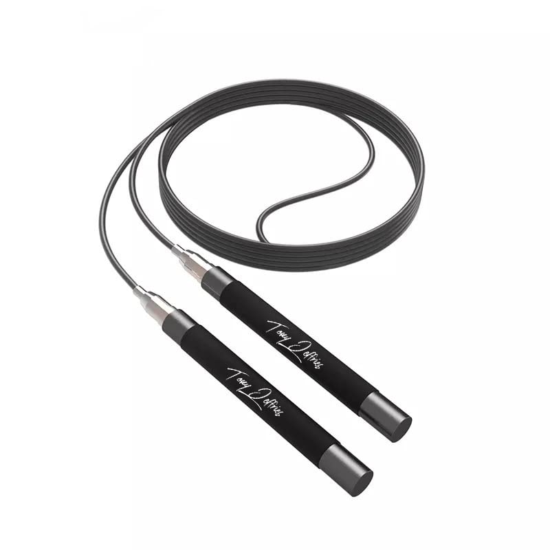 Tony Jeffries 2.0 Speed Jump Rope – Self-Locking Aluminum Skipping Rope