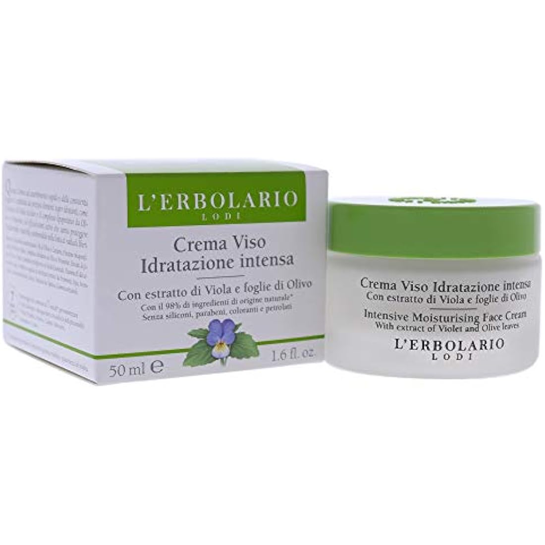 L'Erbolario Intensive Moisturising Face Cream with Olive Leaf – 1.6 oz