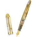 Asvine V126 Vacuum Filling Fountain Pen - Brown Swirl Acrylic, EF Nib