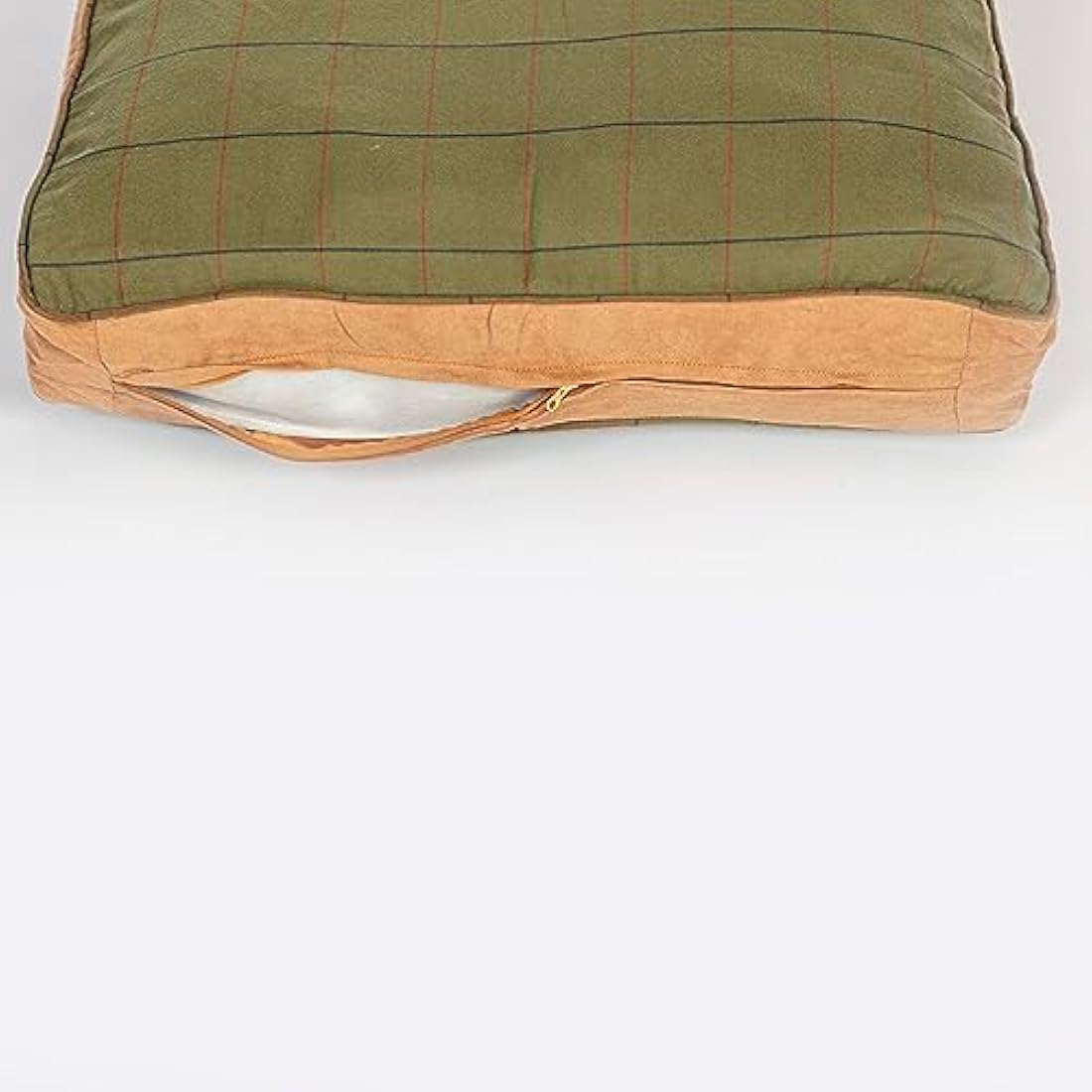 Danish Design Hunter Tweed Dog Box Duvet – Washable Brown Bed Medium