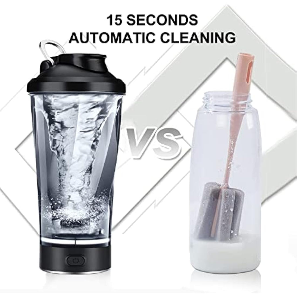 Electric Protein Shaker Bottle – 16oz Rechargeable Vortex Mixer