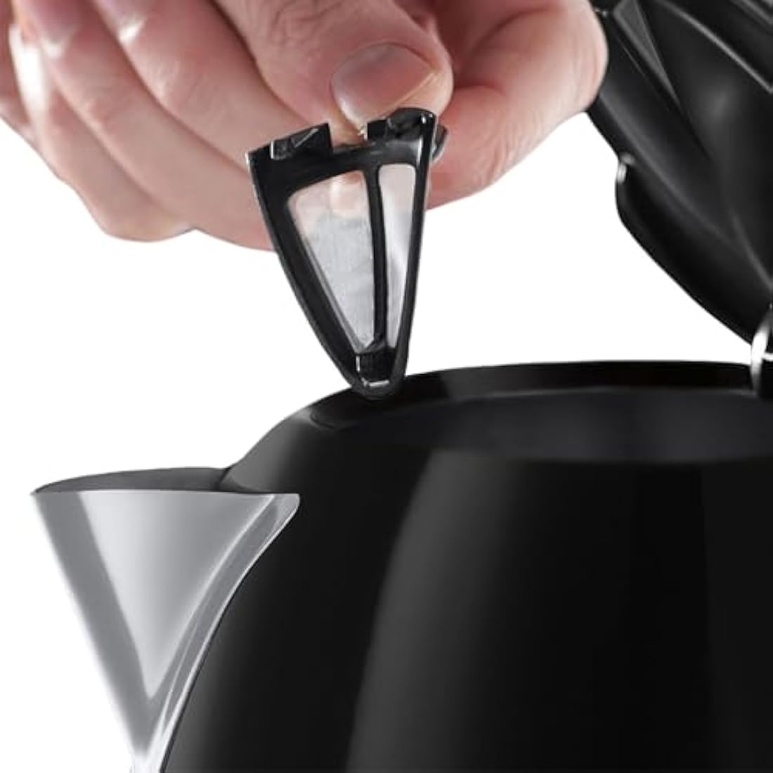 Russell Hobbs 1.7L Electric Kettle – Black Stainless Steel Fast Boil