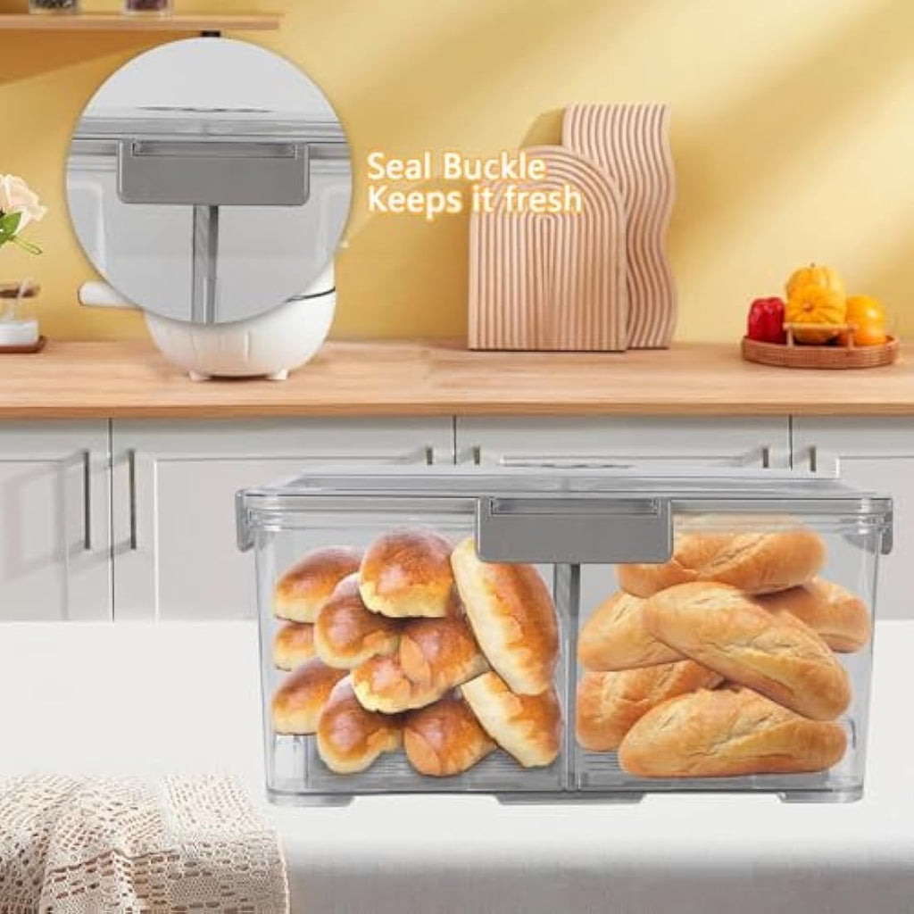 Airtight Bread Bin – Vacuum Storage Box with Time Dial