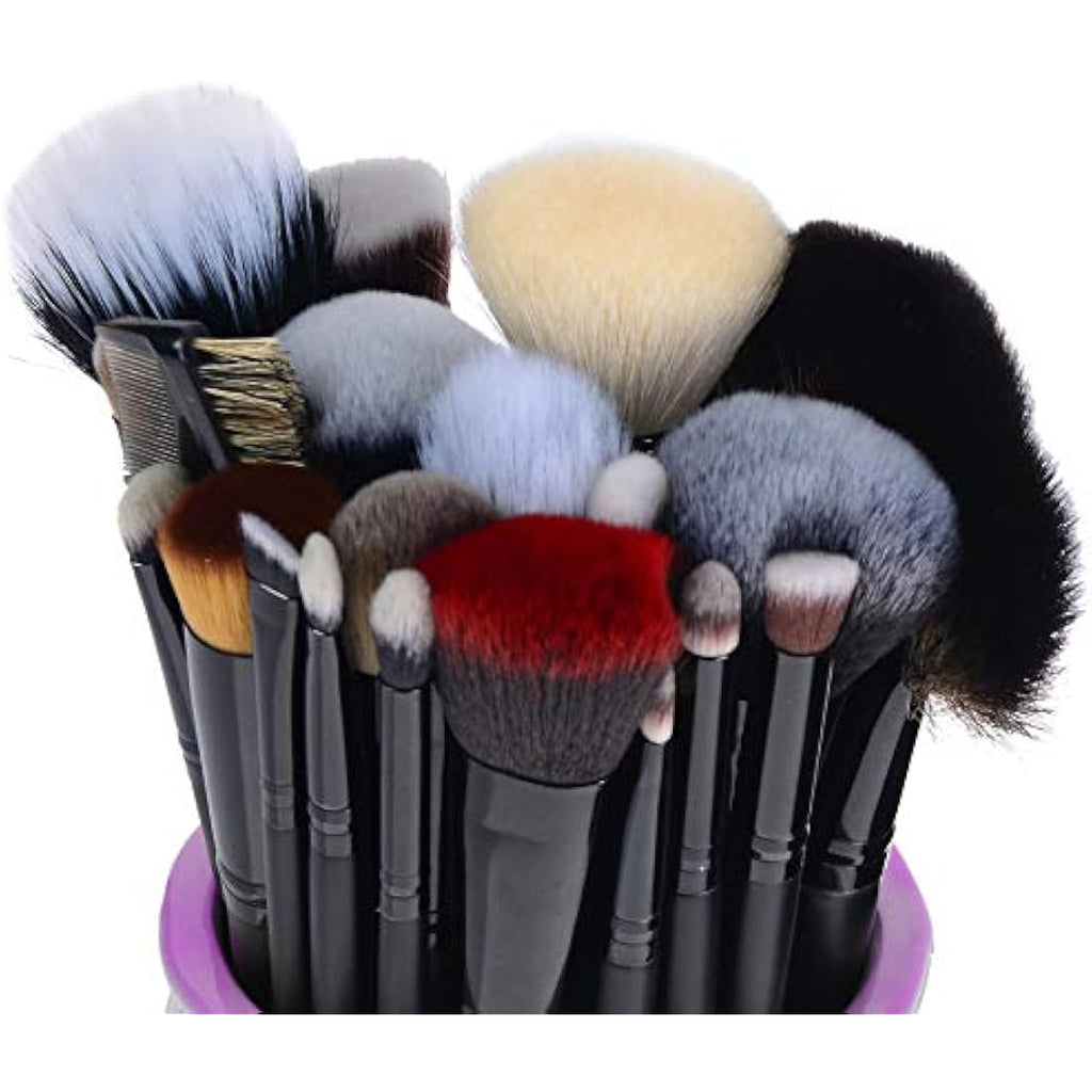 SHANY Pro Signature 24pc Makeup Brush Set | Handmade Wooden Handle