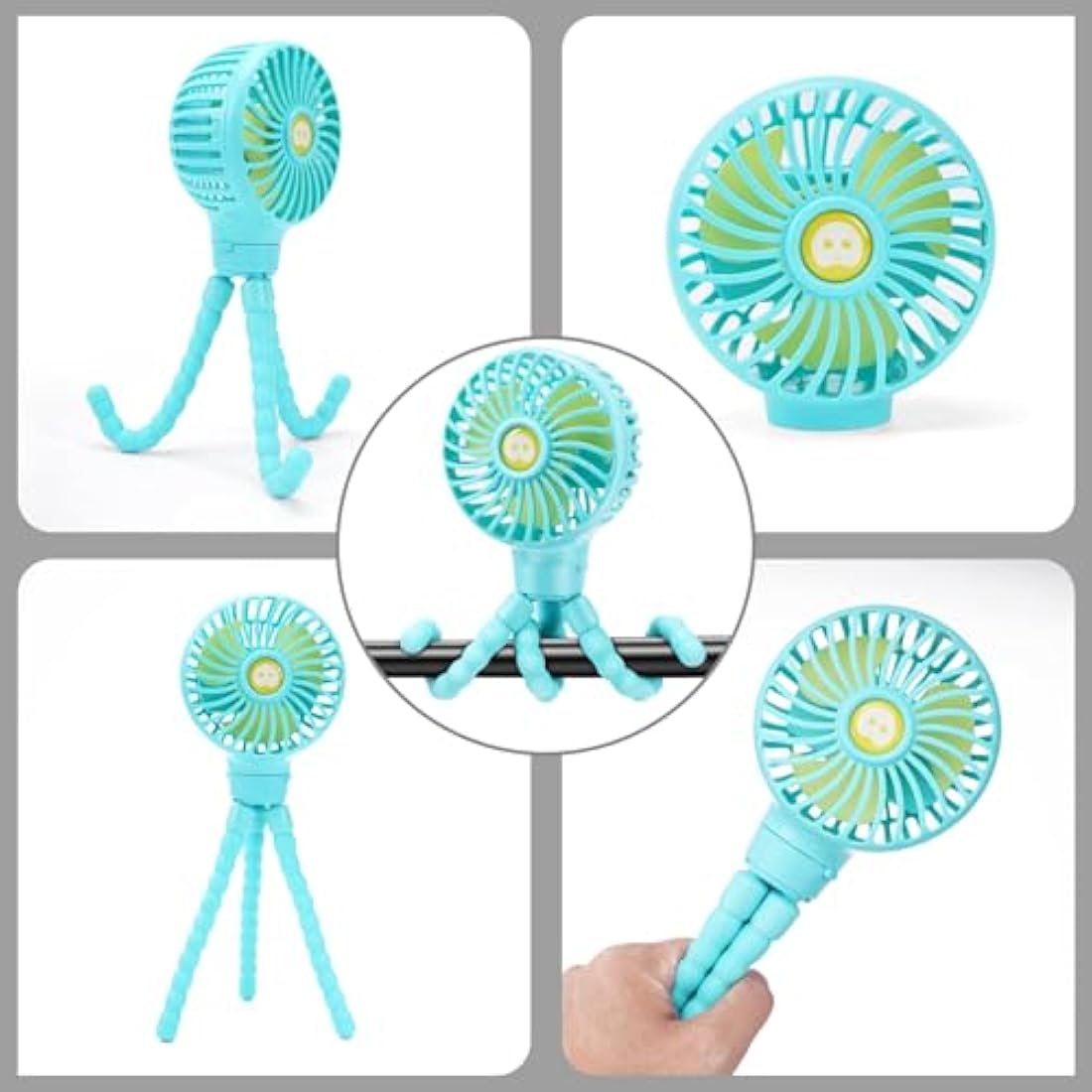 Jolof Store Portable Stroller Fan – Rechargeable USB Clip-On Fan