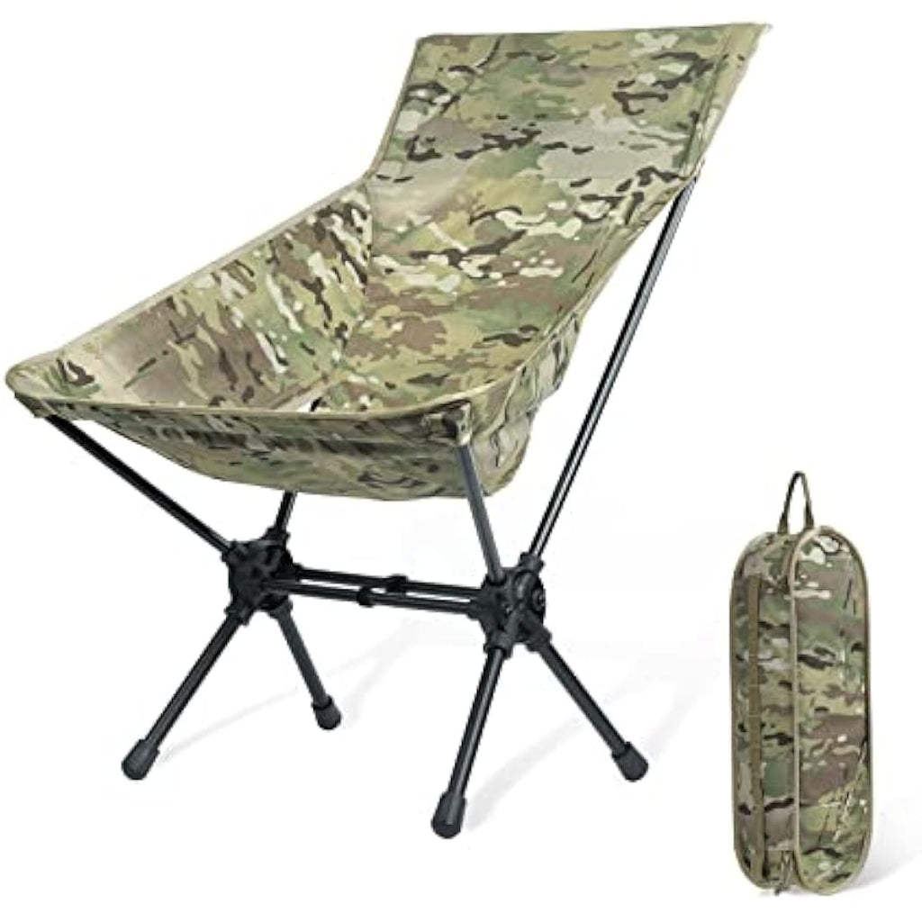 OneTigris Portable Camping Chair | 330lb Capacity Ultralight 7075 Aluminum